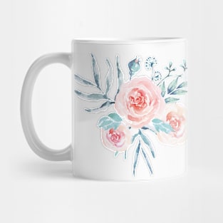 Pink Watercolor Rose Mug